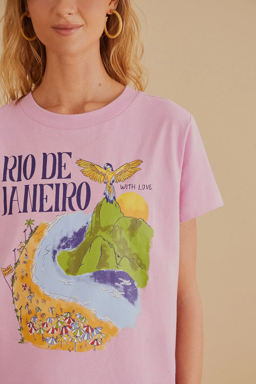 Rio De Janeiro Organic Cotton Fit T-Shirt sold by FARM Rio product image thumbnail 2
