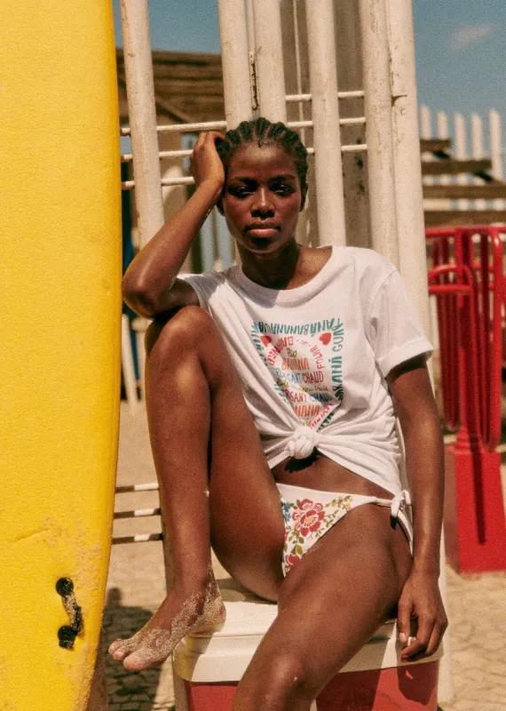 Sunset Romantic Garden Bikini Bottom Tie Side sold by FARM Rio