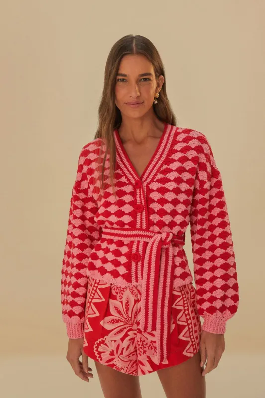 Fan Stitch Crochet Cardigan sold by FARM Rio