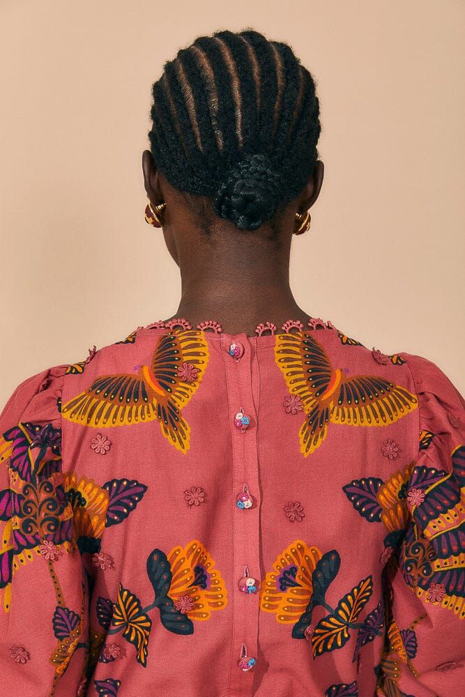 Blush Living Bloom Short Sleeve Mini Dress sold by FARM Rio product image thumbnail 4