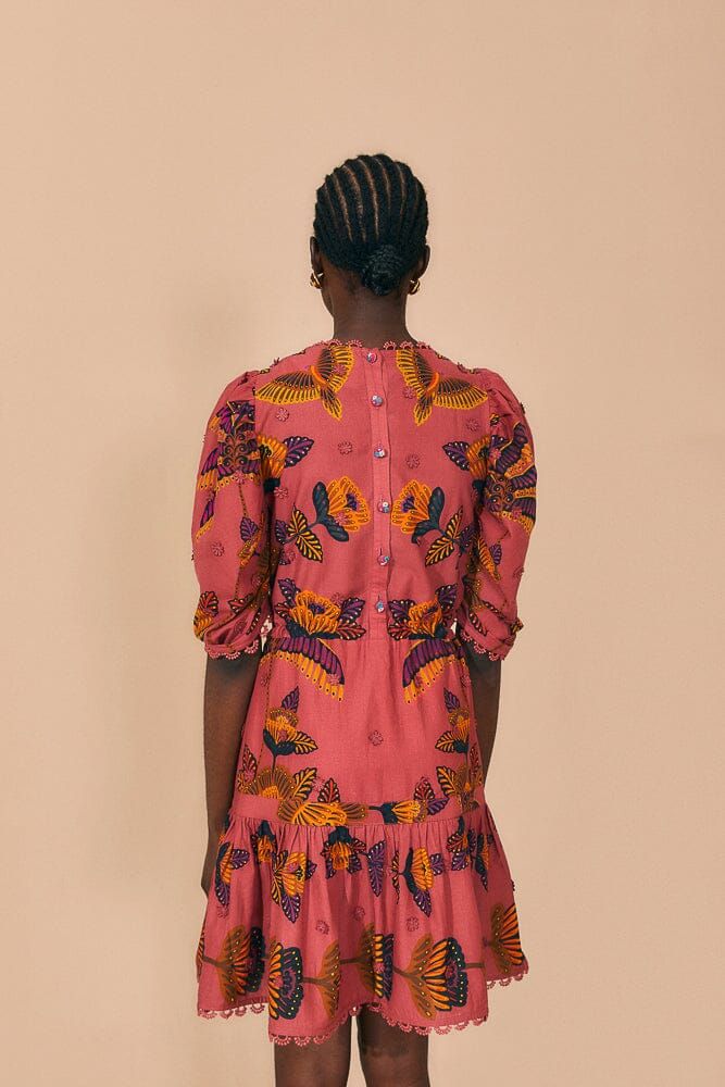 Blush Living Bloom Short Sleeve Mini Dress sold by FARM Rio product image thumbnail 3