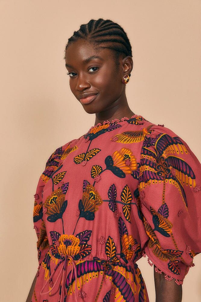 Blush Living Bloom Short Sleeve Mini Dress sold by FARM Rio product image thumbnail 2