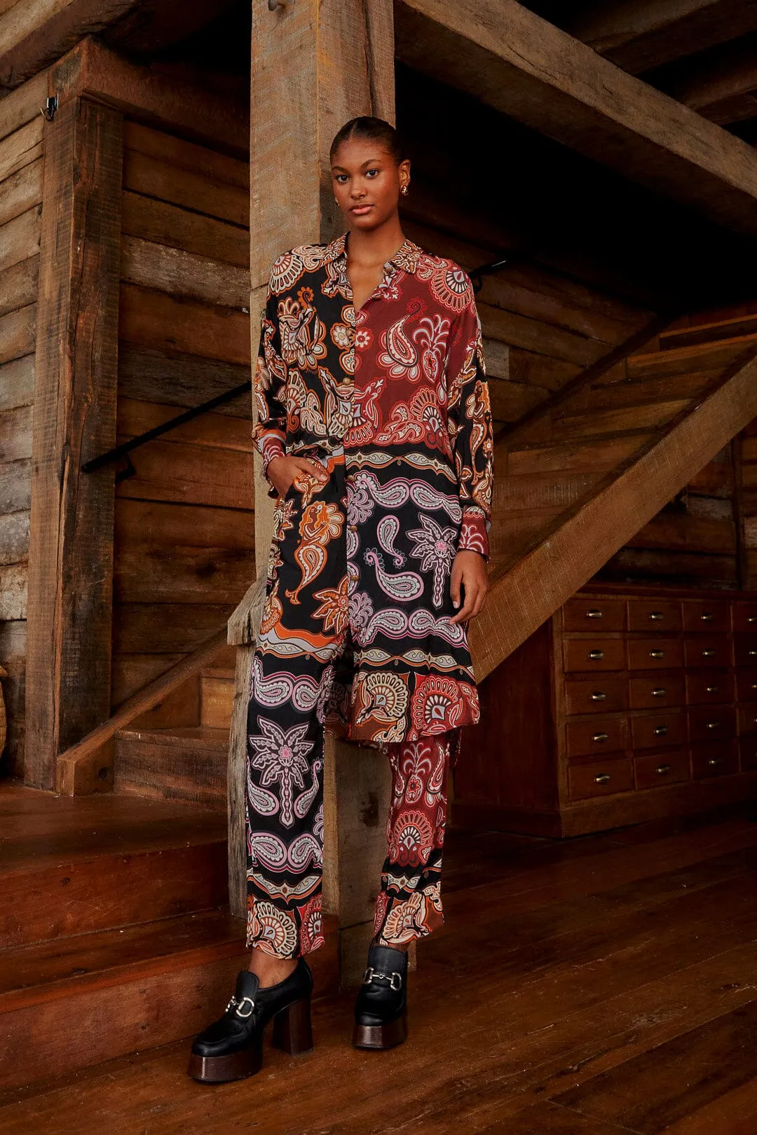 Black Sweet Mermaids Pants sold by FARM Rio product image thumbnail 2