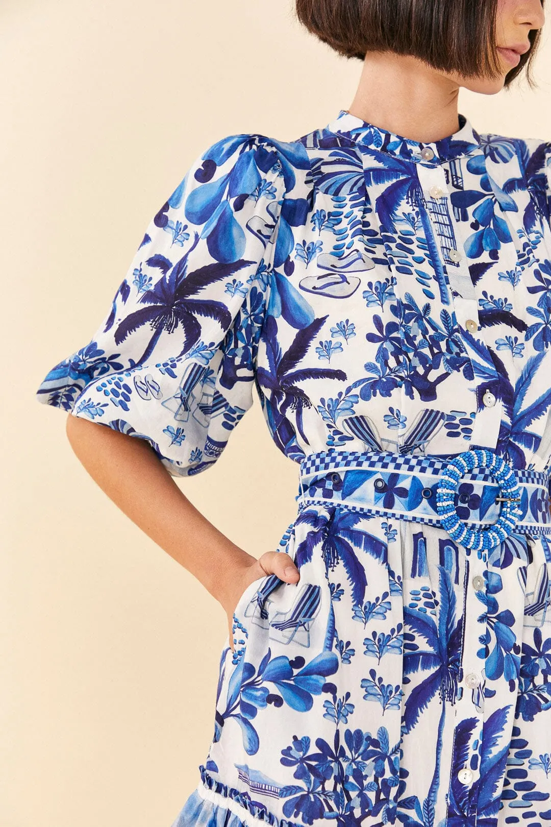 Sweet Rio Puff Sleeve Mini Dress sold by FARM Rio product image thumbnail 3