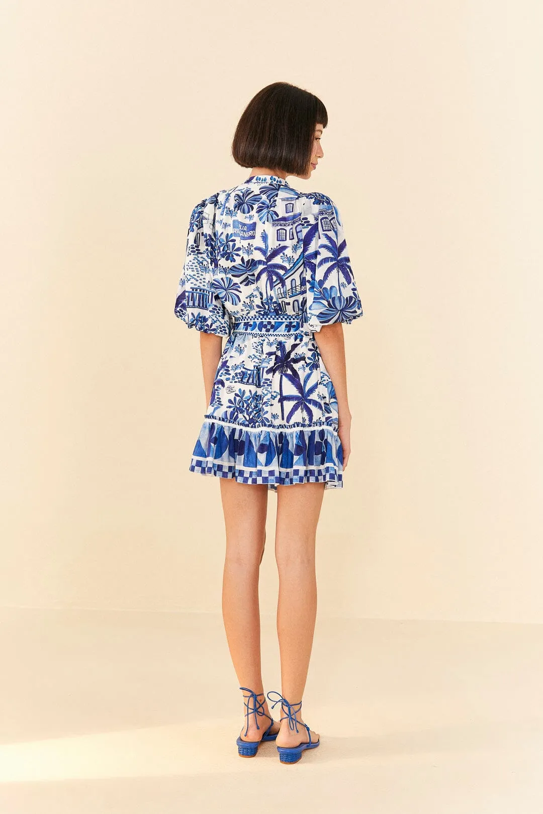 Sweet Rio Puff Sleeve Mini Dress sold by FARM Rio product image thumbnail 4