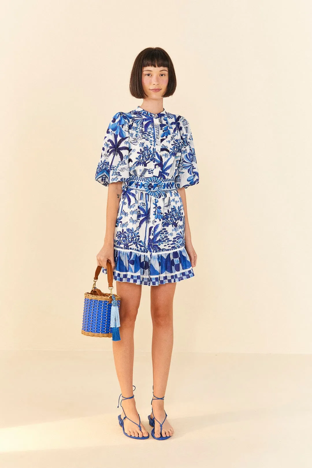 Sweet Rio Puff Sleeve Mini Dress sold by FARM Rio product image thumbnail 2