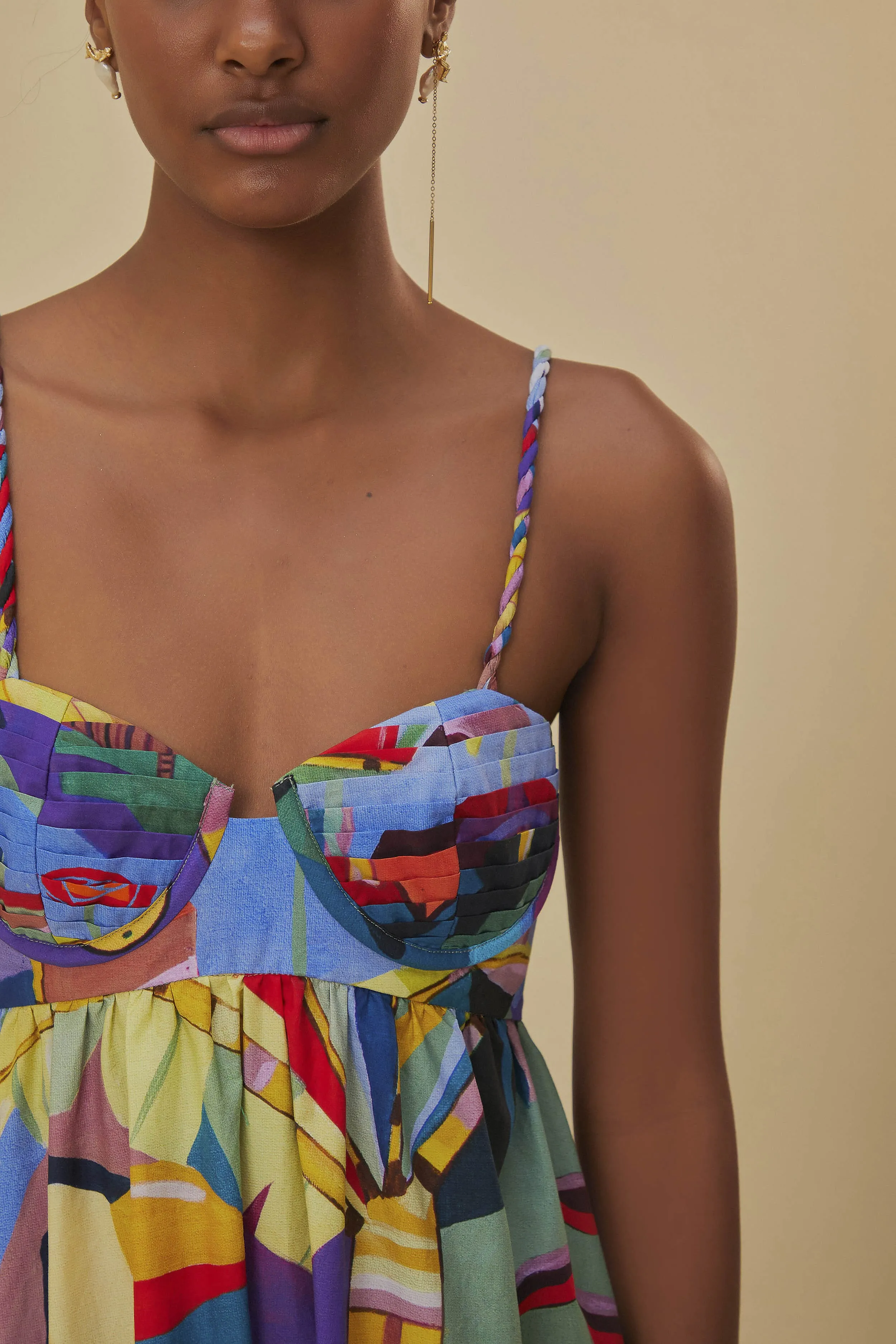 Tropical Scenario Sleeveless Maxi Dress sold by FARM Rio product image thumbnail 4
