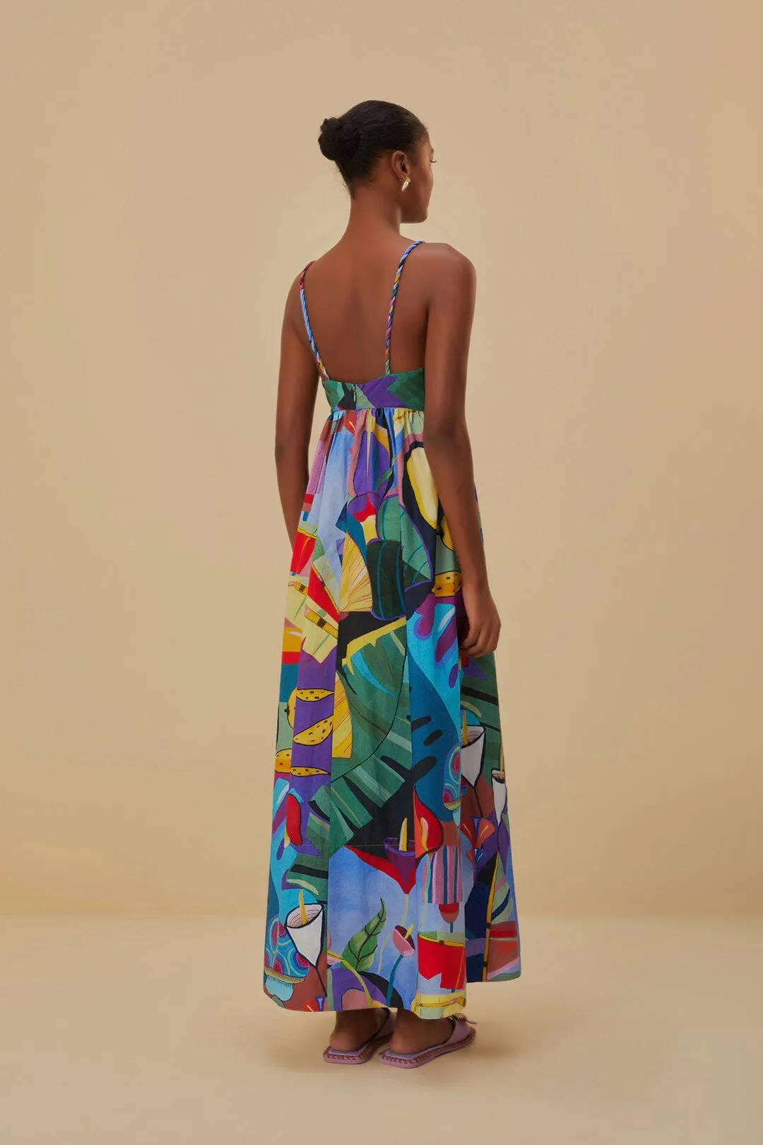Tropical Scenario Sleeveless Maxi Dress sold by FARM Rio product image thumbnail 5