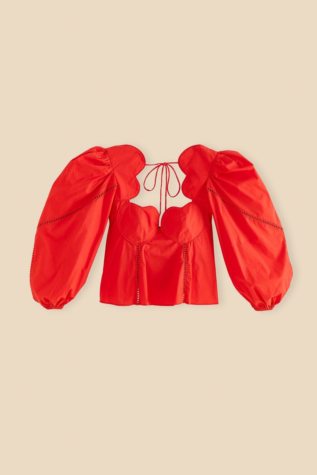 Red Heart Shaped Neckline Blouse sold by FARM Rio product image thumbnail 6