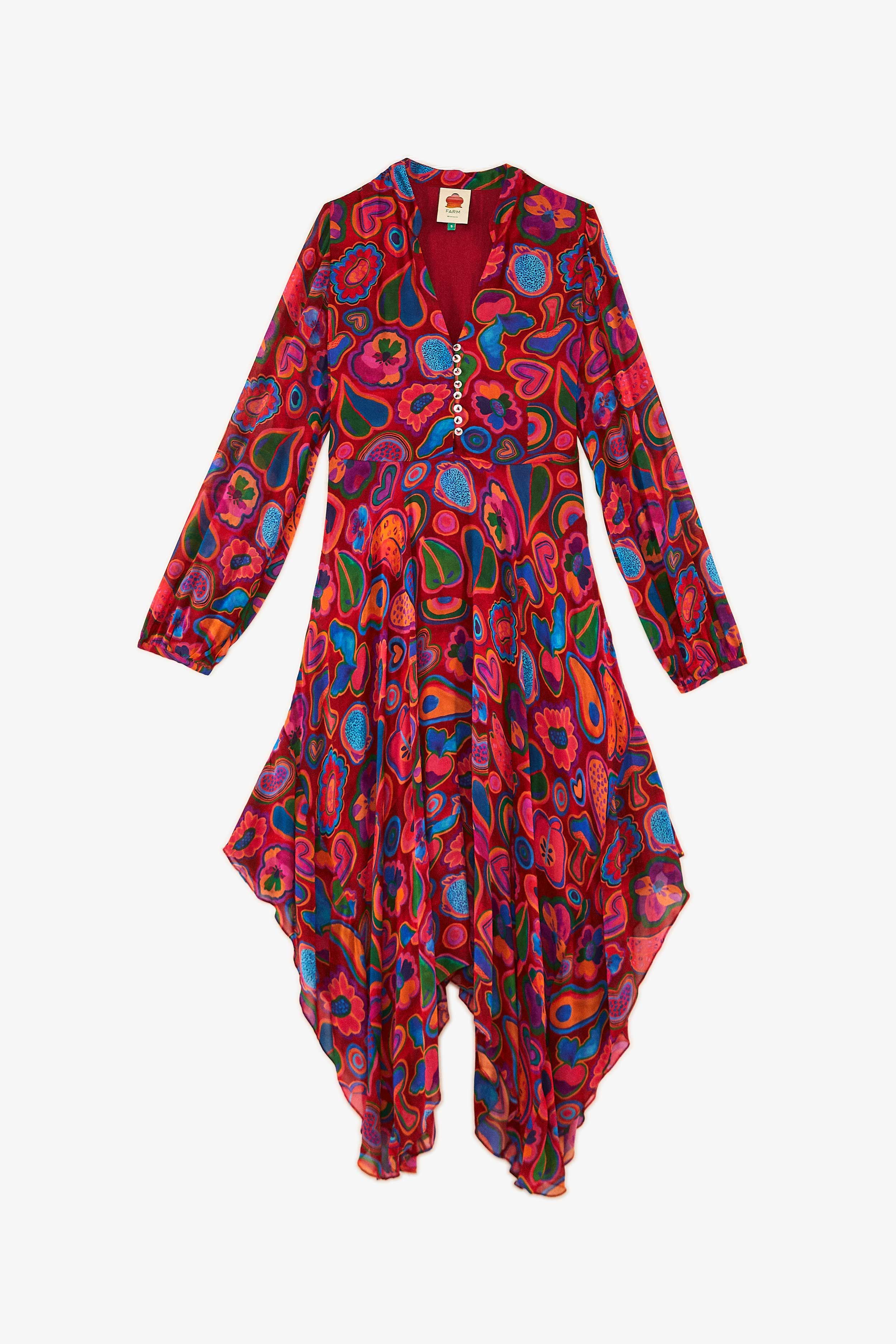 Red Lisa Sheer Midi Dress sold by FARM Rio product image thumbnail 4