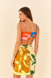 Mixed Rainbow Toucans Crop Top sold by FARM Rio