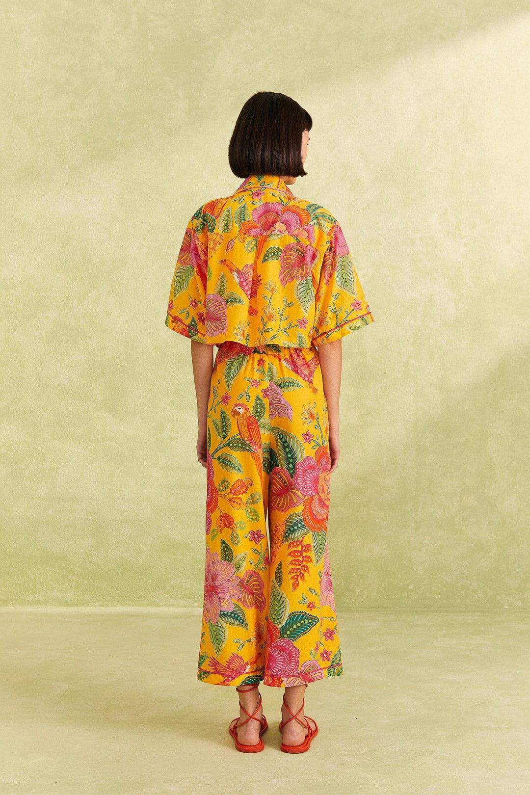 Yellow Macaw Bloom Shirt sold by FARM Rio product image thumbnail 4