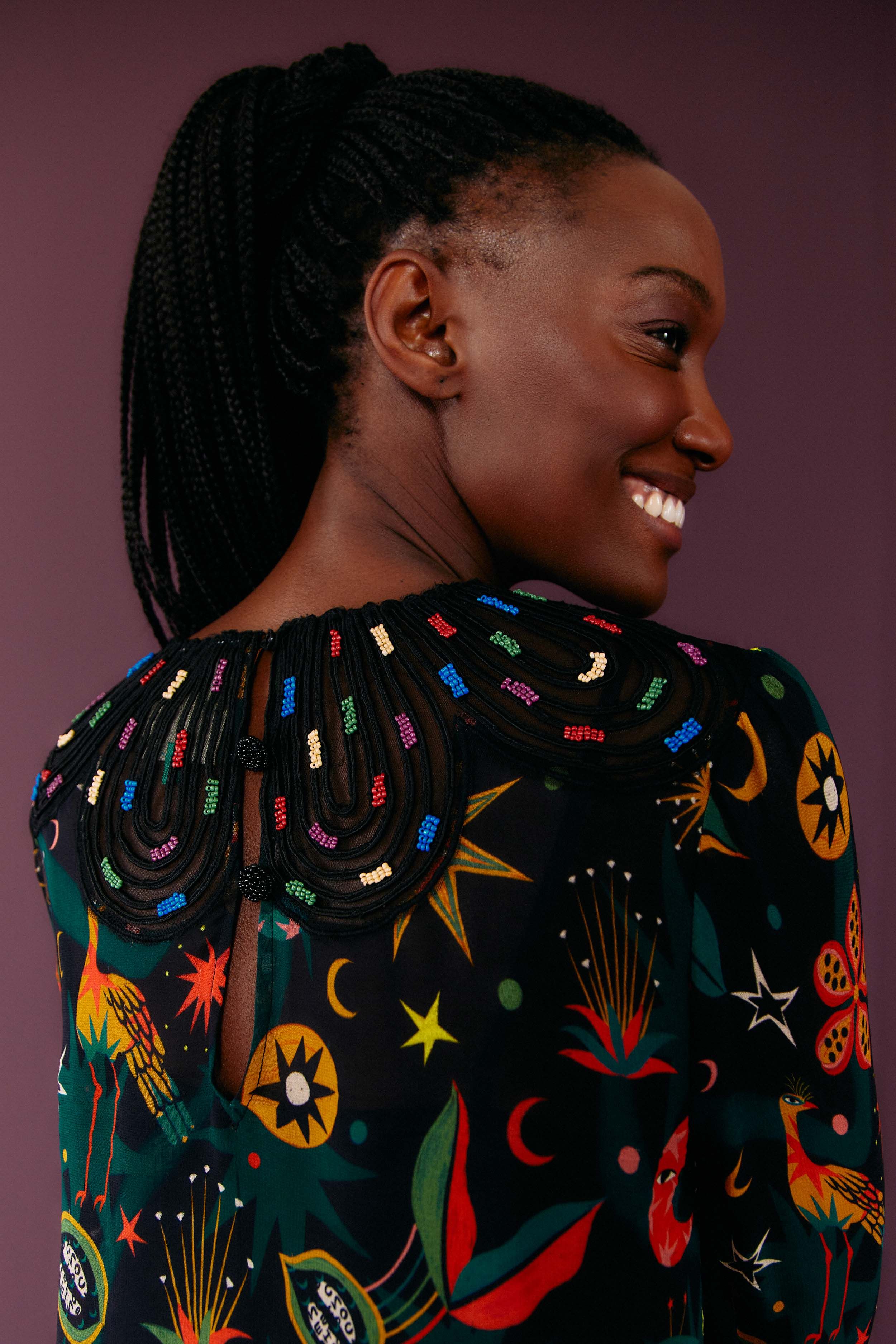 Black Cerrado Sky Embroidered Blouse sold by FARM Rio product image thumbnail 3