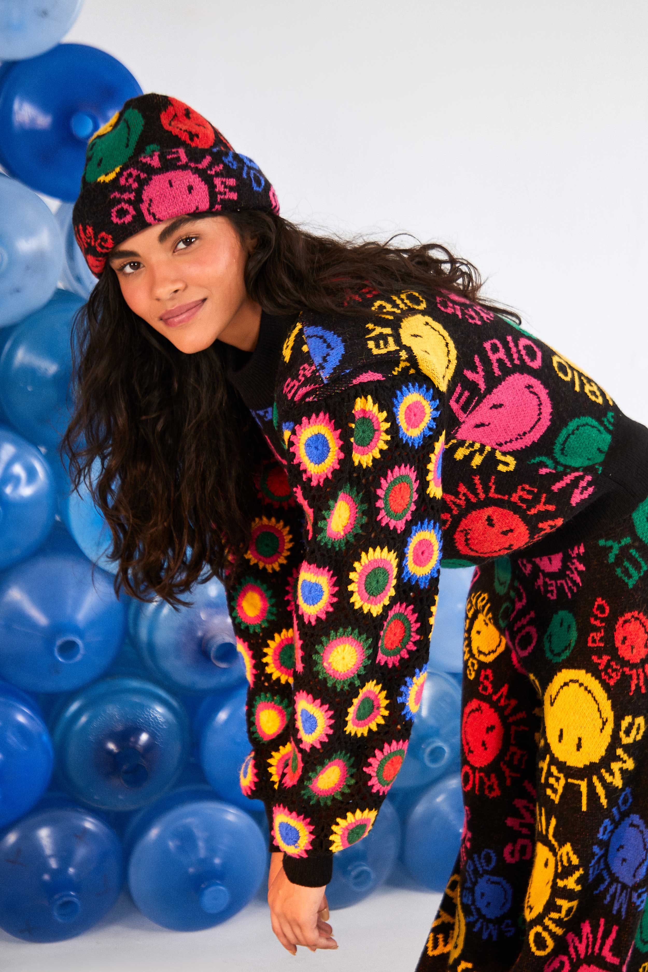 Type Rainbow Smiley® Rio Sweater sold by FARM Rio product image thumbnail 5