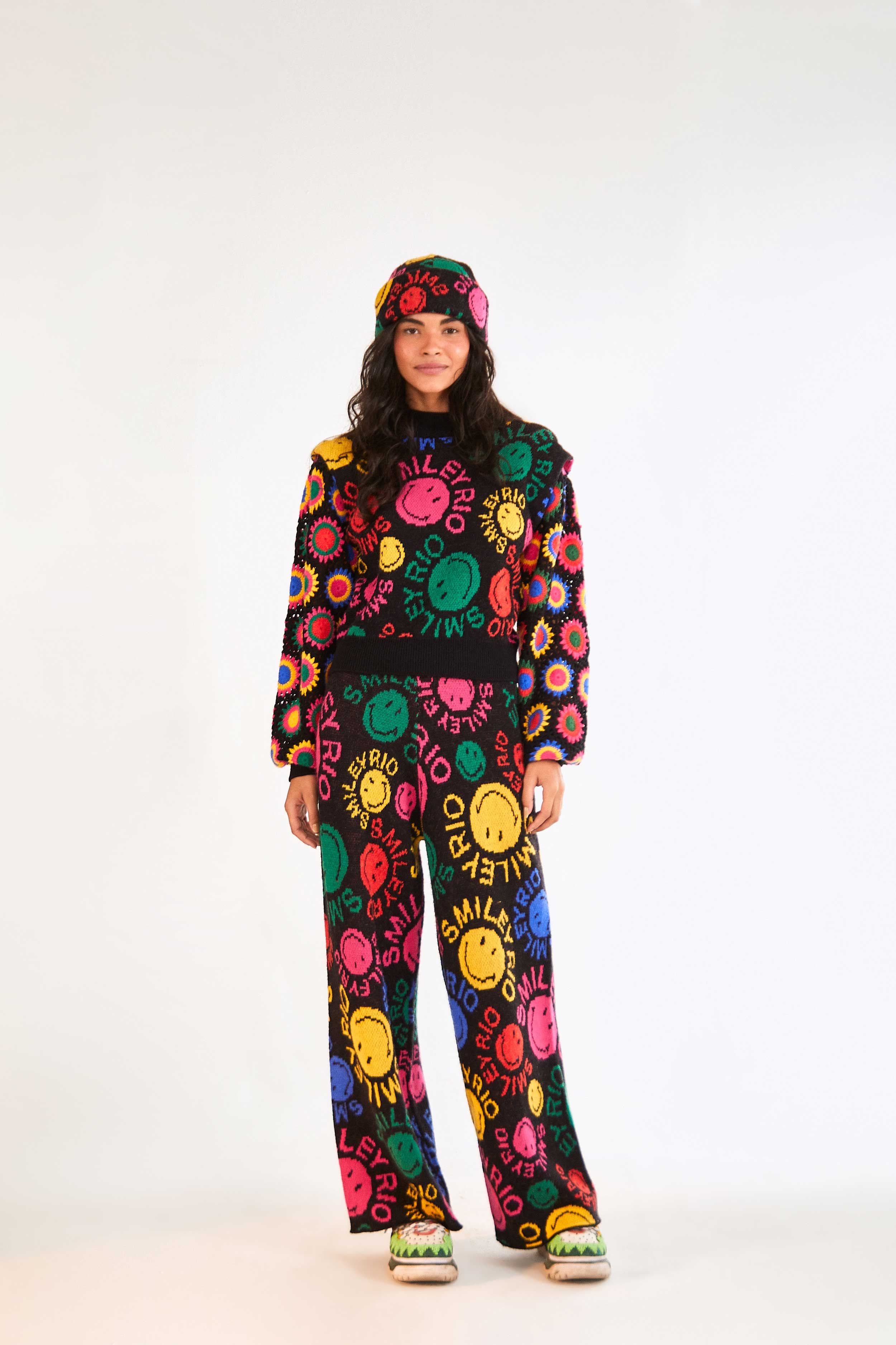 Type Rainbow Smiley® Rio Sweater sold by FARM Rio product image thumbnail 4