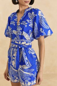 Blue Lace Banana Romper sold by FARM Rio