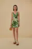 Tropical Forest Off-White Mini Dress sold by FARM Rio