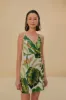 Tropical Forest Off-White Mini Dress sold by FARM Rio