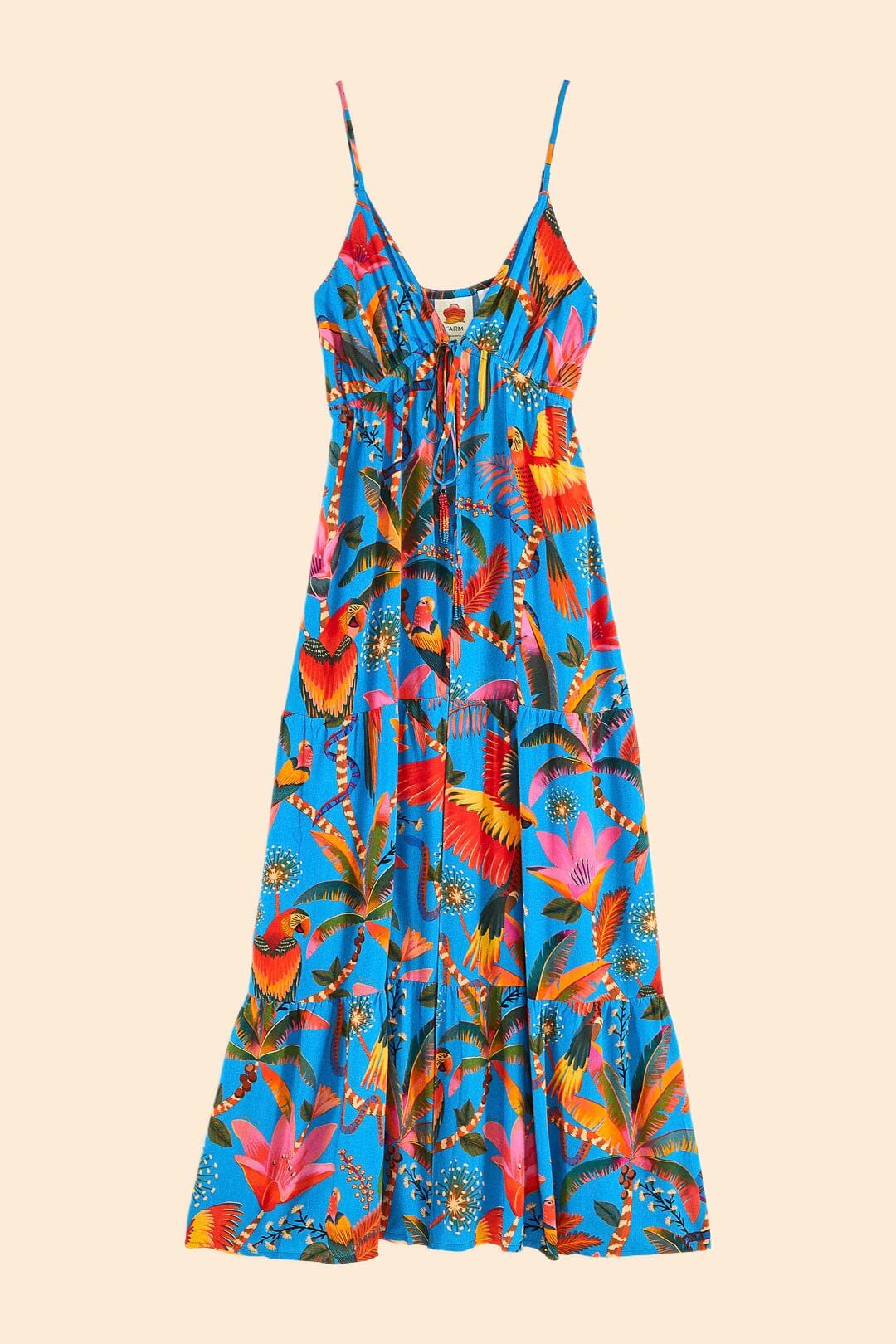 Blue Macaw Party Cover Up sold by FARM Rio product image thumbnail 6