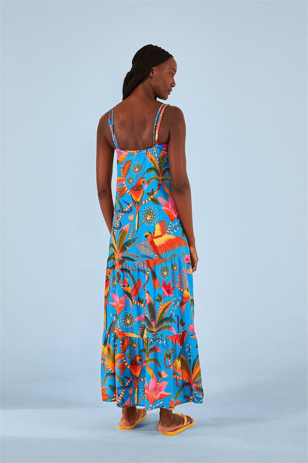 Blue Macaw Party Cover Up sold by FARM Rio product image thumbnail 4