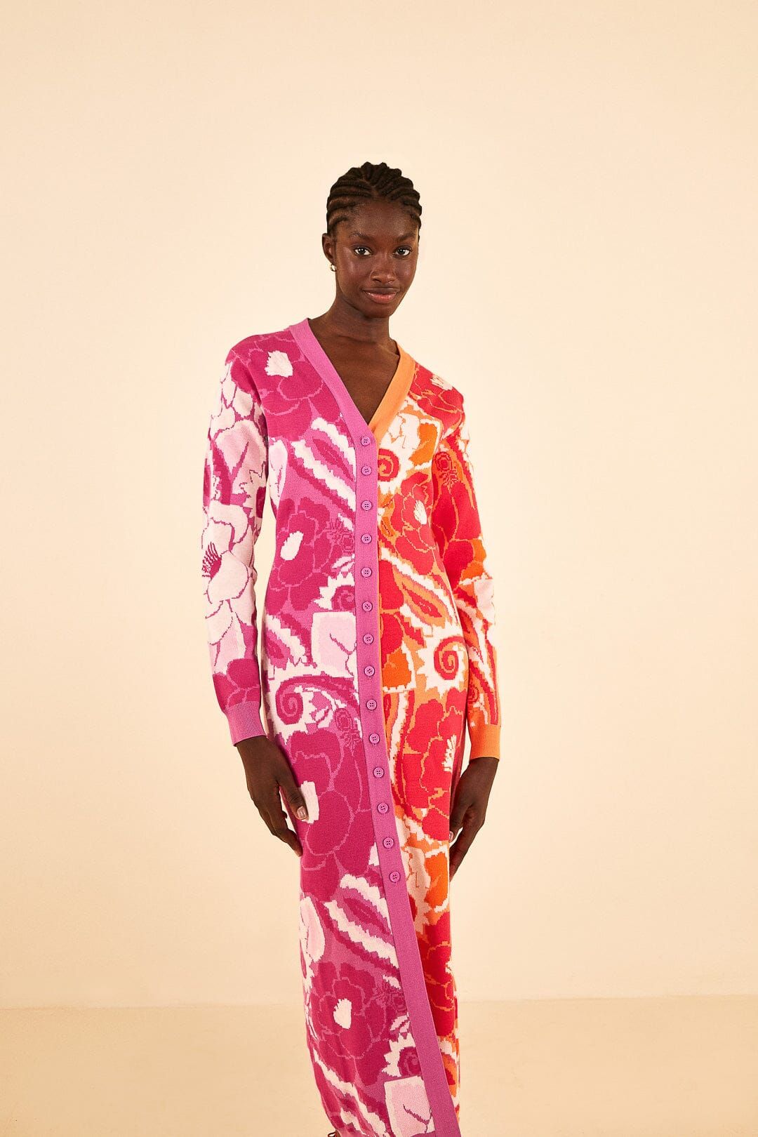 Mixed Tropical Groove Cardigan Dress sold by FARM Rio