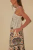 Flower Fan Tapestry Off-White Midi Dress sold by FARM Rio