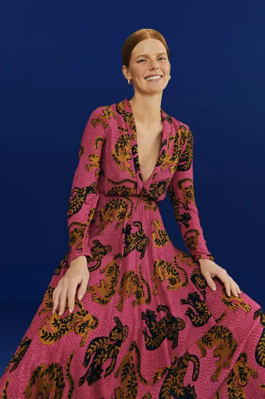 Pink Wild Leopards Maxi Dress sold by FARM Rio