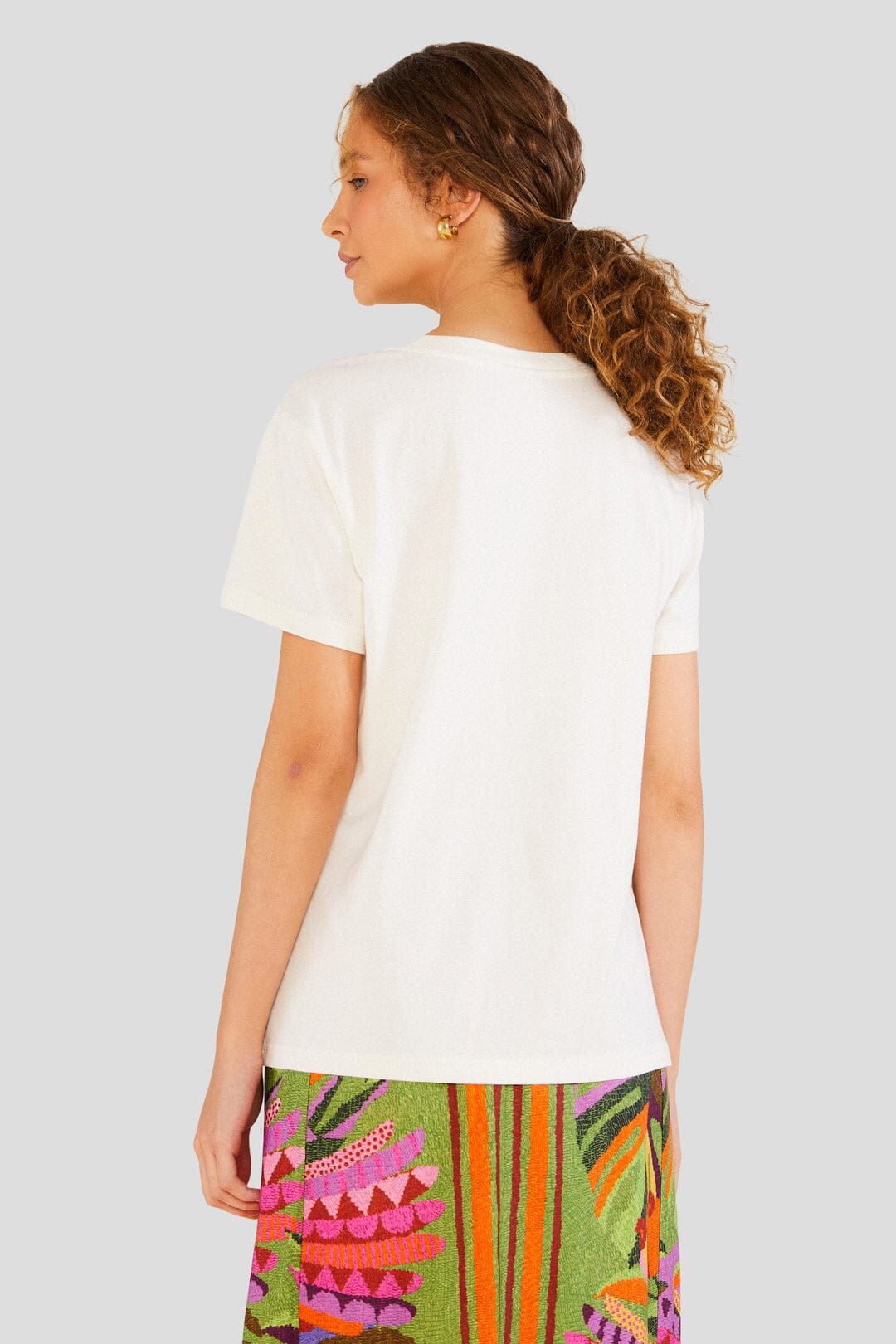 Ticket To The Tropics Organic Cotton T-Shirt sold by FARM Rio product image thumbnail 3