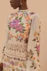 Cream Winter Garden Ruffle Maxi Dress sold by FARM Rio