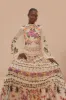 Cream Winter Garden Ruffle Maxi Dress sold by FARM Rio