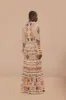 Cream Winter Garden Ruffle Maxi Dress sold by FARM Rio