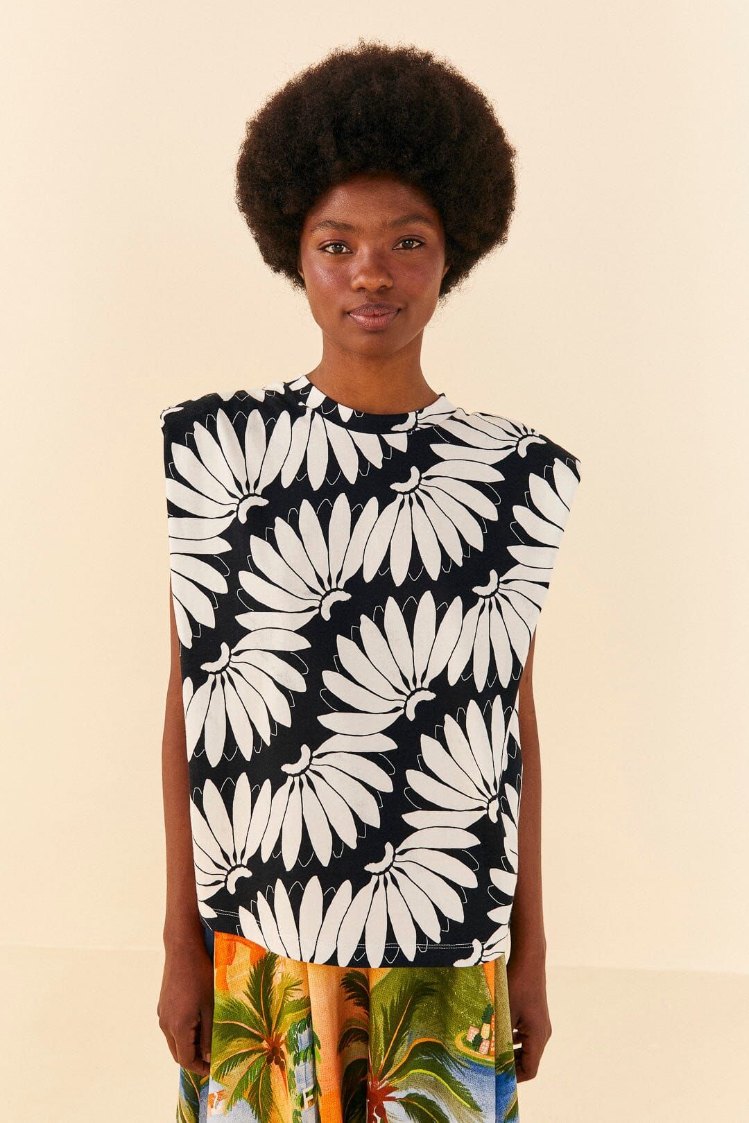 Black Copacabana Organic Cotton T-Shirt sold by FARM Rio