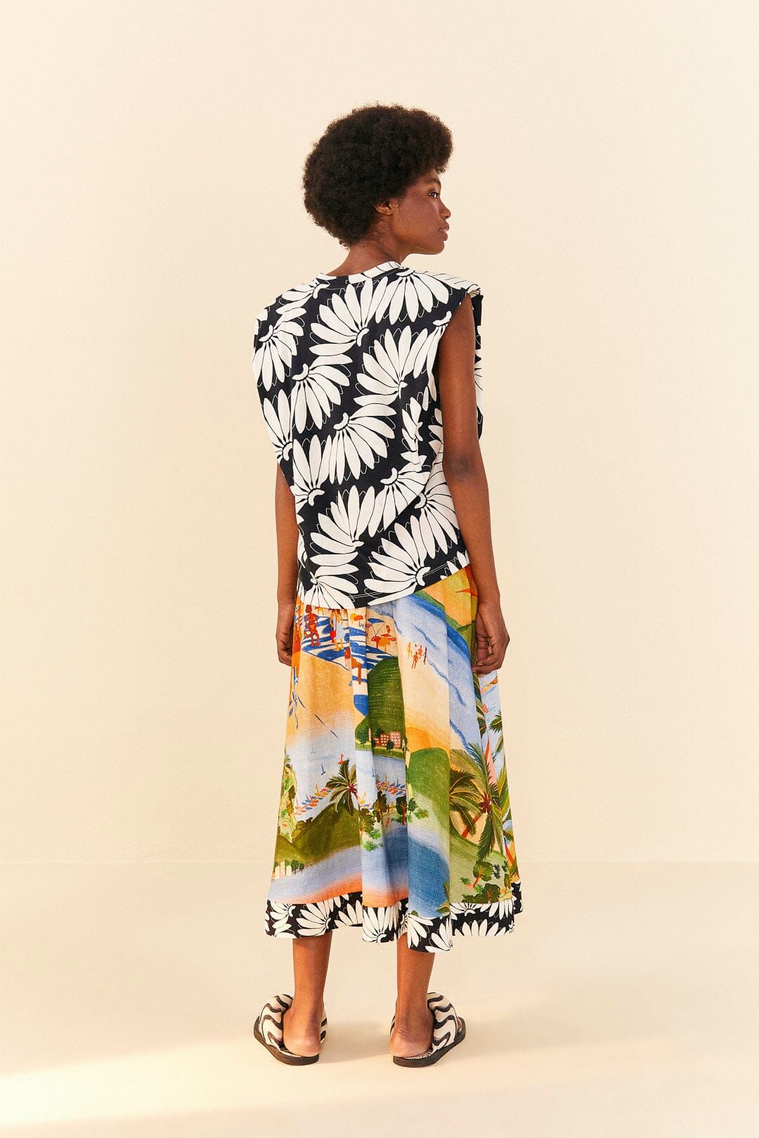 Black Copacabana Organic Cotton T-Shirt sold by FARM Rio product image thumbnail 3