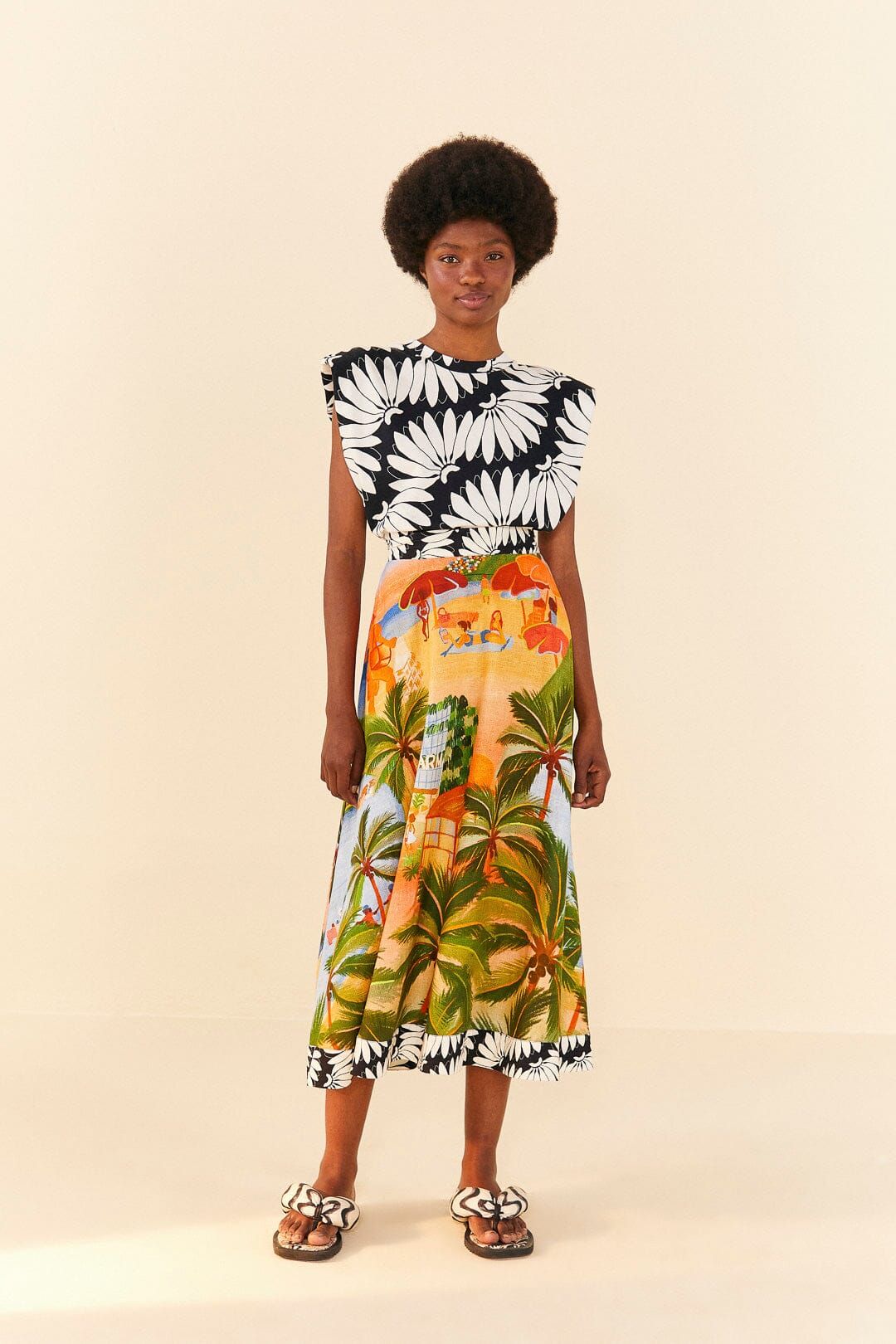 Black Copacabana Organic Cotton T-Shirt sold by FARM Rio product image thumbnail 2