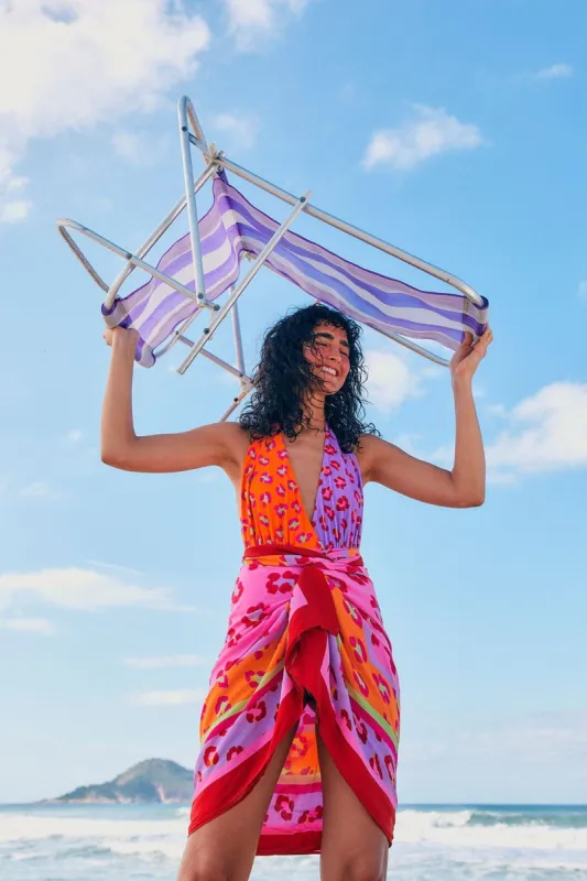 Maxi Leopard Patch Sarong sold by FARM Rio