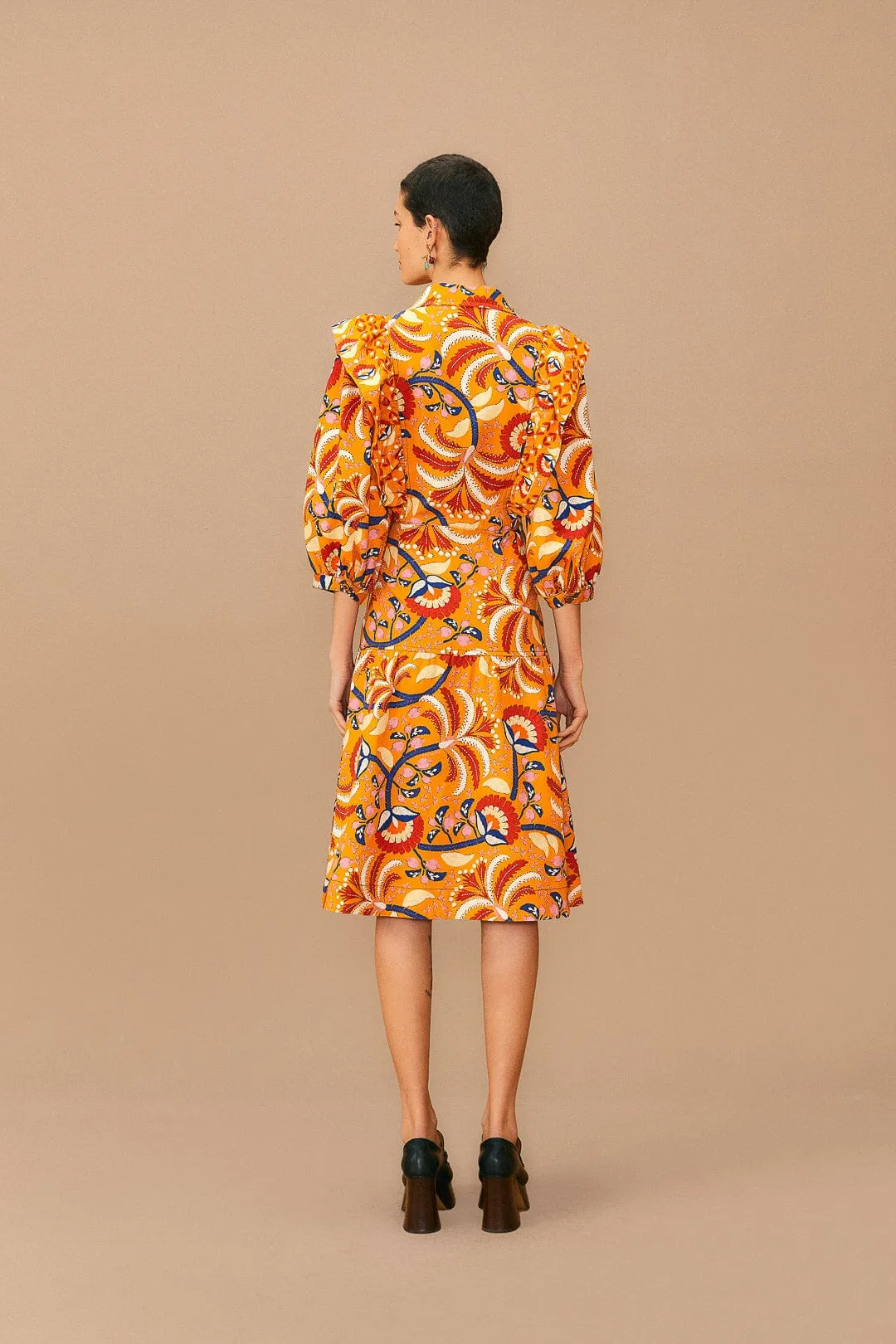 Yellow Palms Party Midi Dress sold by FARM Rio product image thumbnail 5
