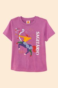 Sagittarius Zodiac Organic Cotton T-Shirt sold by FARM Rio