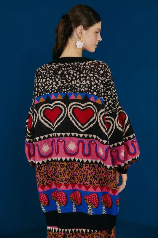 Graphic Elements Ainika Cardigan sold by FARM Rio