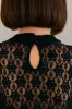 Black Lace Long Sleeve Blouse sold by FARM Rio