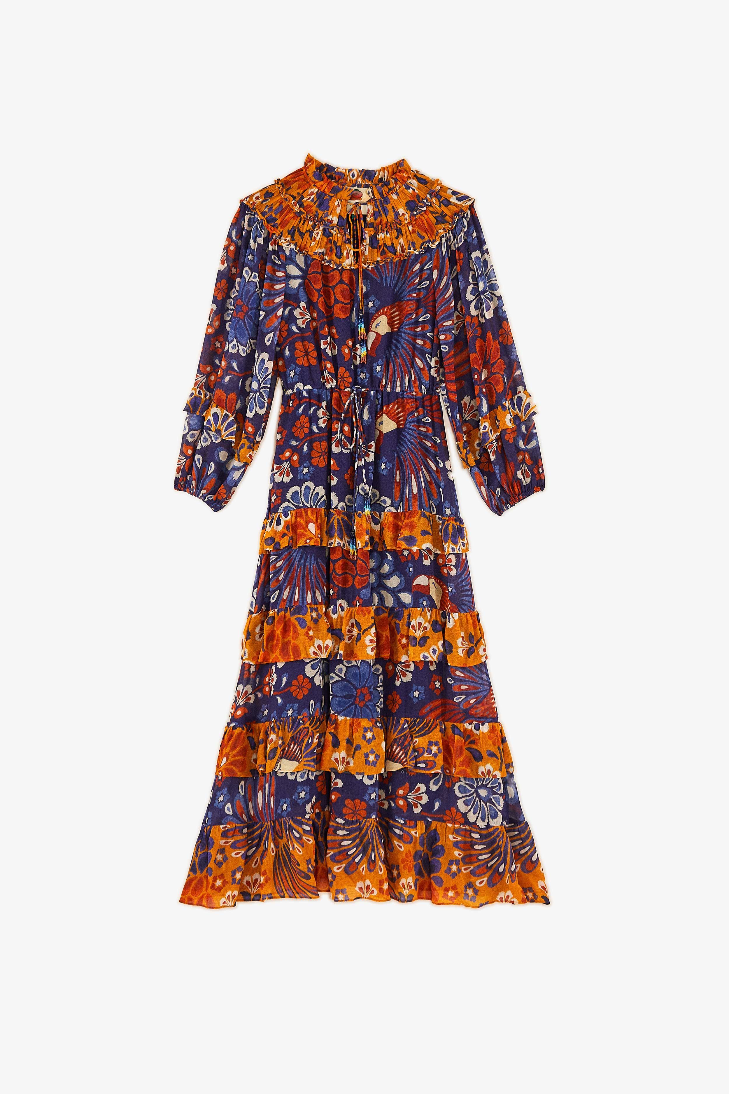 Mixed Pineapple Flowers Maxi Dress sold by FARM Rio product image thumbnail 6