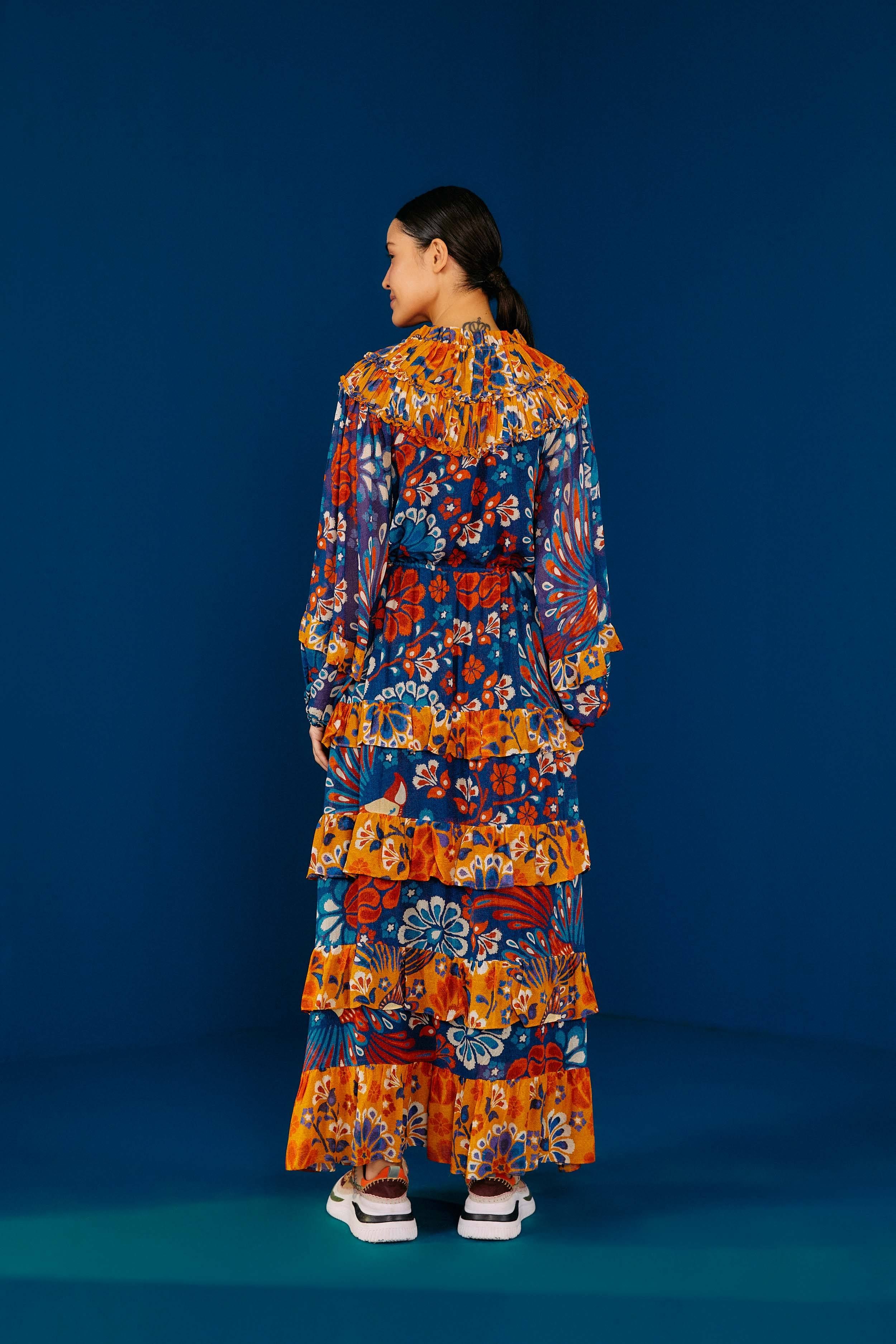 Mixed Pineapple Flowers Maxi Dress sold by FARM Rio product image thumbnail 2