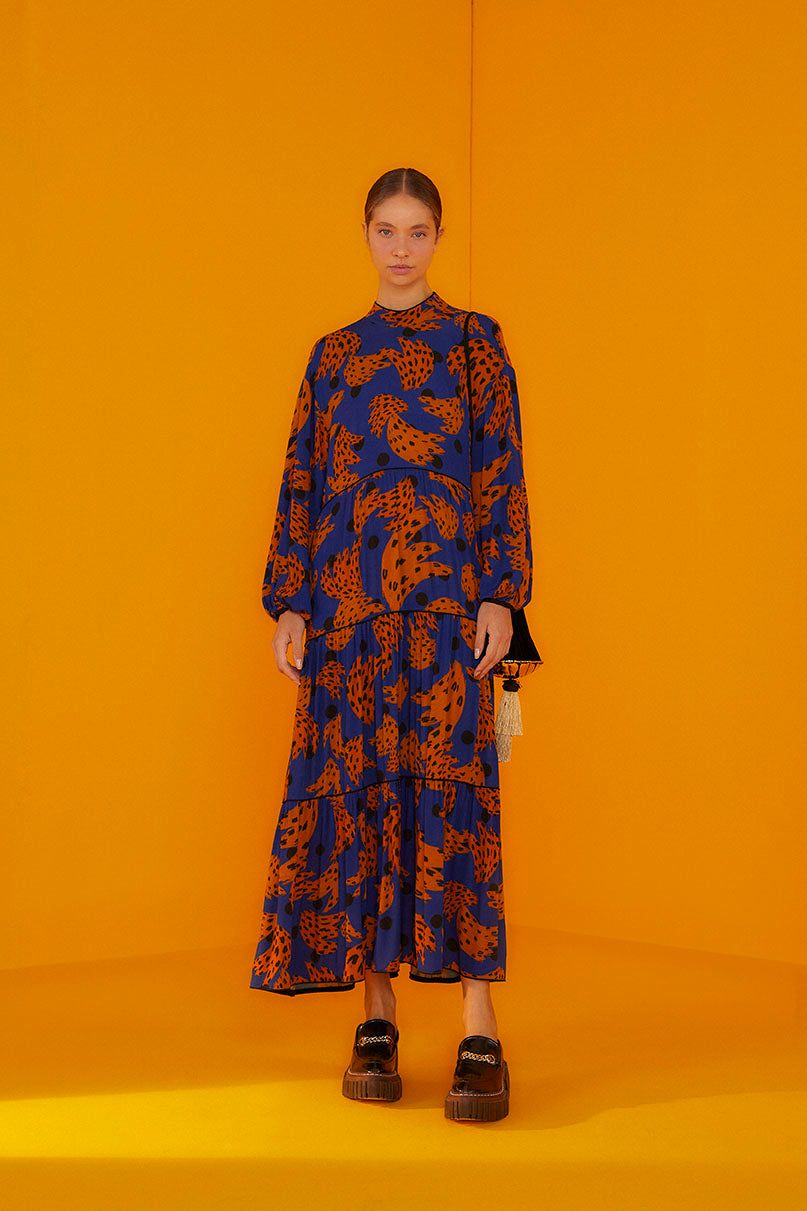 Navy Bananica Maxi Dress sold by FARM Rio product image thumbnail 2