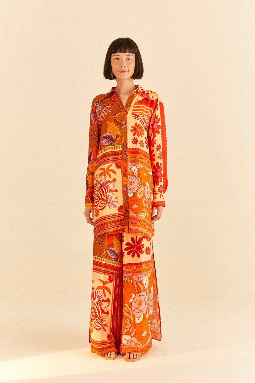 Forest Mixed Scarves Lenzing™ Ecovero™ Viscose Pants sold by FARM Rio product image thumbnail 2