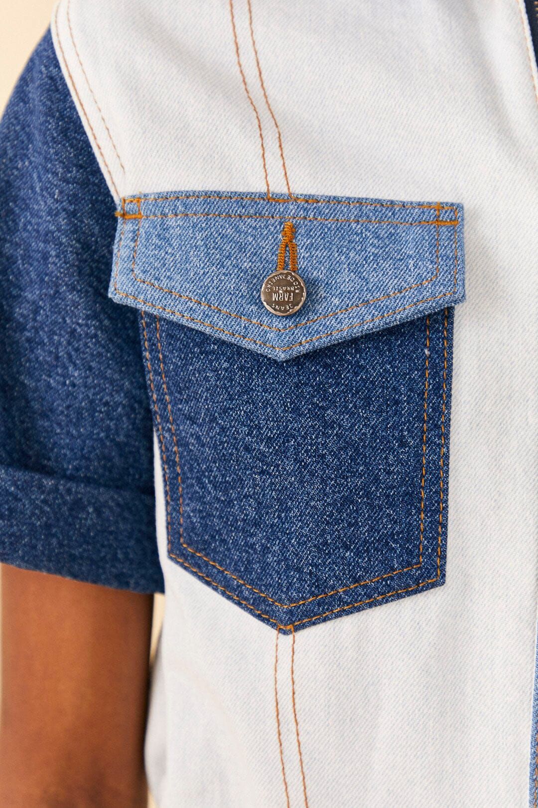 CUTWORK DENIM JUMPSUIT sold by FARM Rio product image thumbnail 5