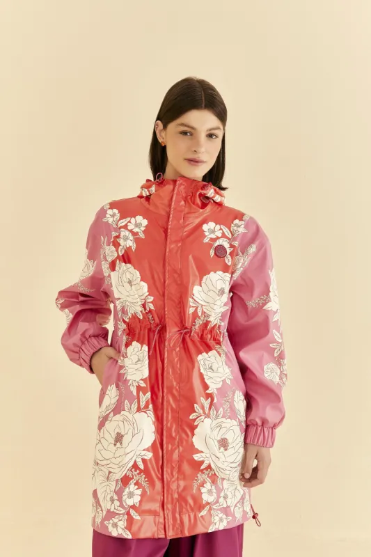 Pink Soft Garden Raincoat made by FARM Rio