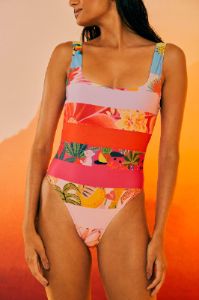 Rainbow Forest One Piece Swimsuit sold by FARM Rio