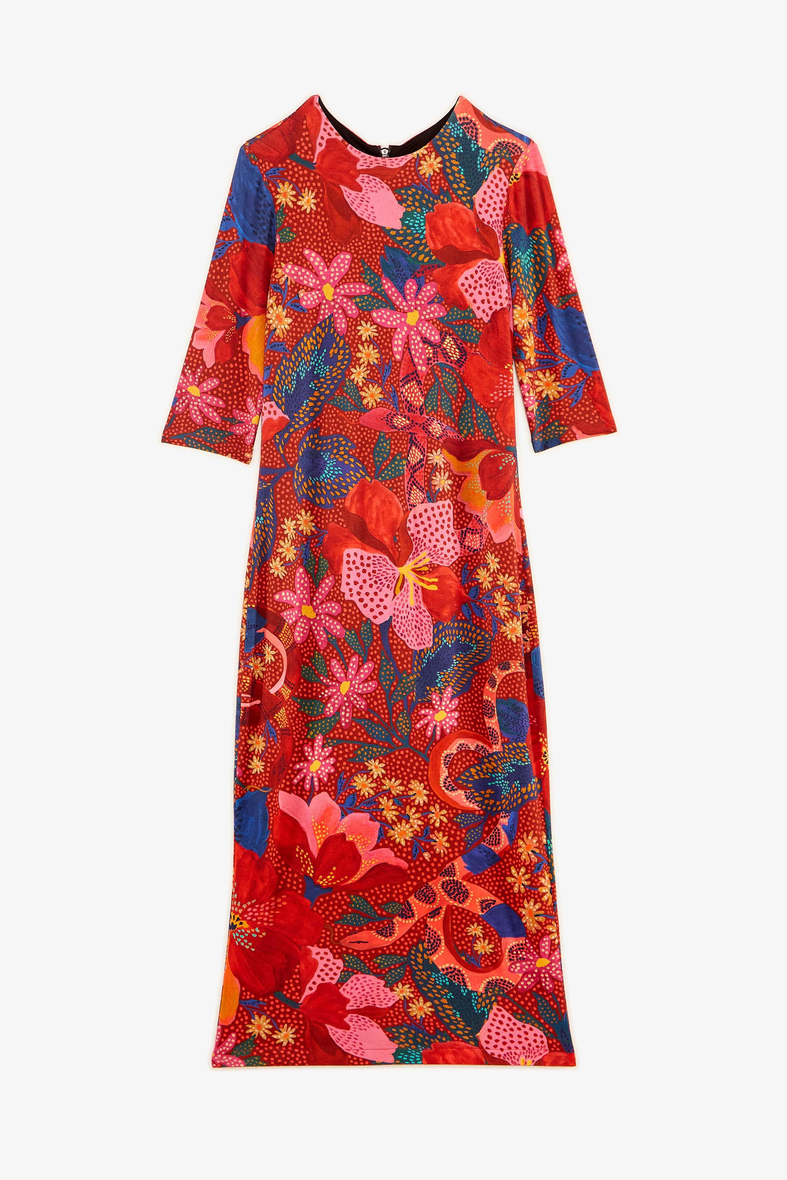 Red Wild Life Lenzing™ Ecovero™ Viscose Midi Dress sold by FARM Rio product image thumbnail 6
