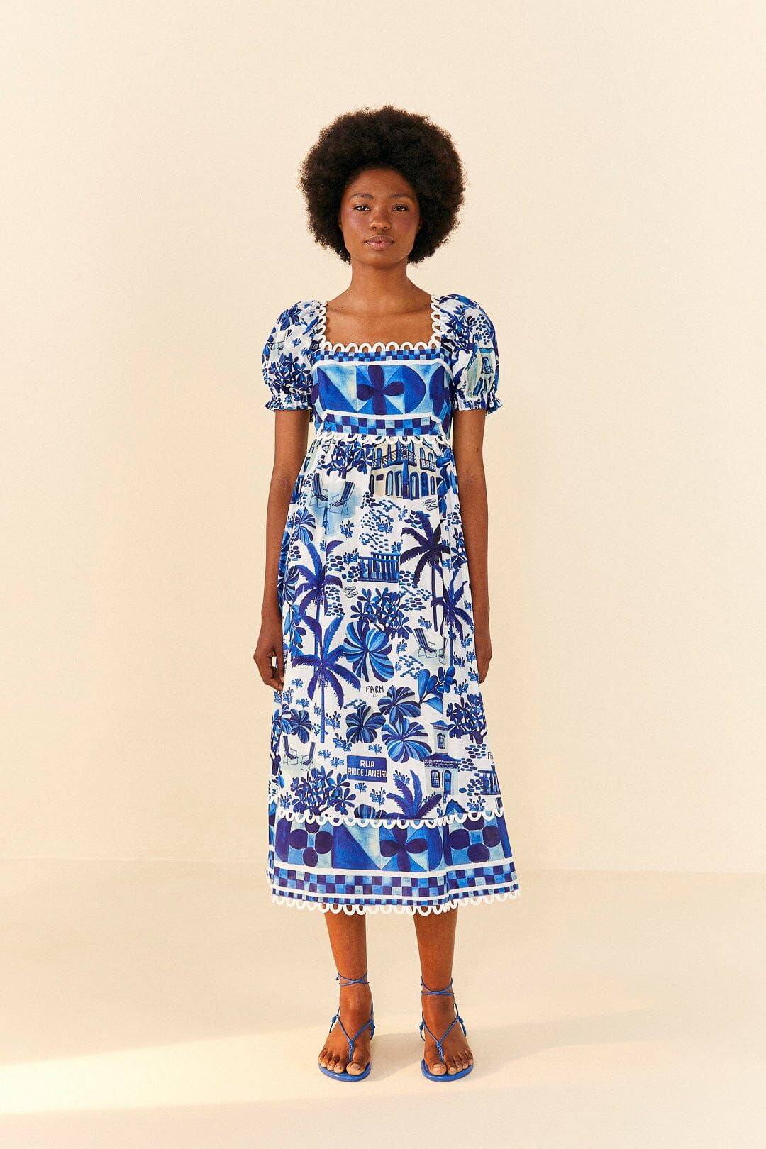 Sweet Rio Puff Sleeve Midi Dress sold by FARM Rio product image thumbnail 3