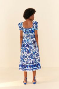 Sweet Rio Puff Sleeve Midi Dress sold by FARM Rio