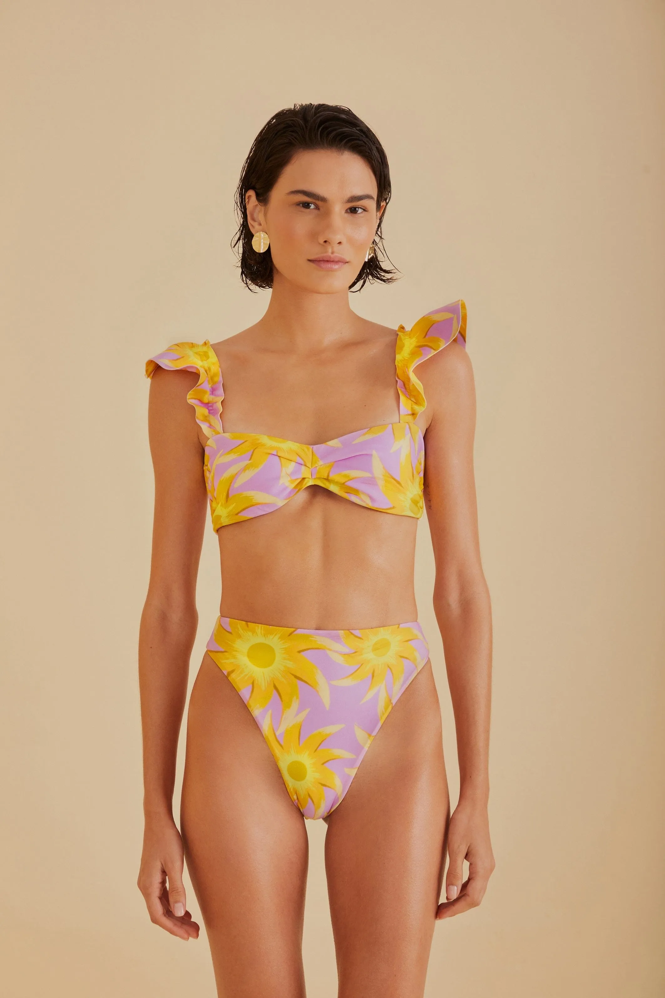 Sunny Side Bandeau Bikini Top sold by FARM Rio product image thumbnail 2